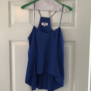 Blue Whitney Eve flowy racer back top